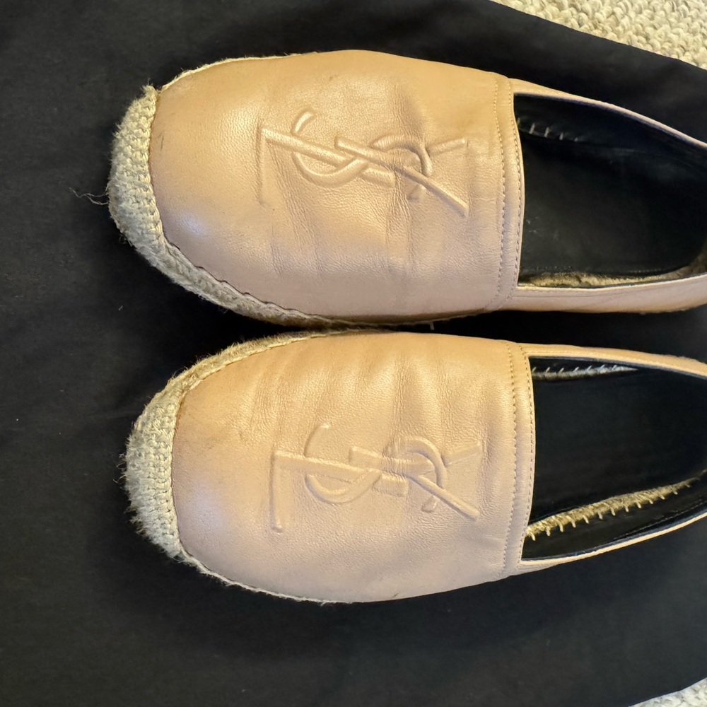 Tan Espadrille Flats